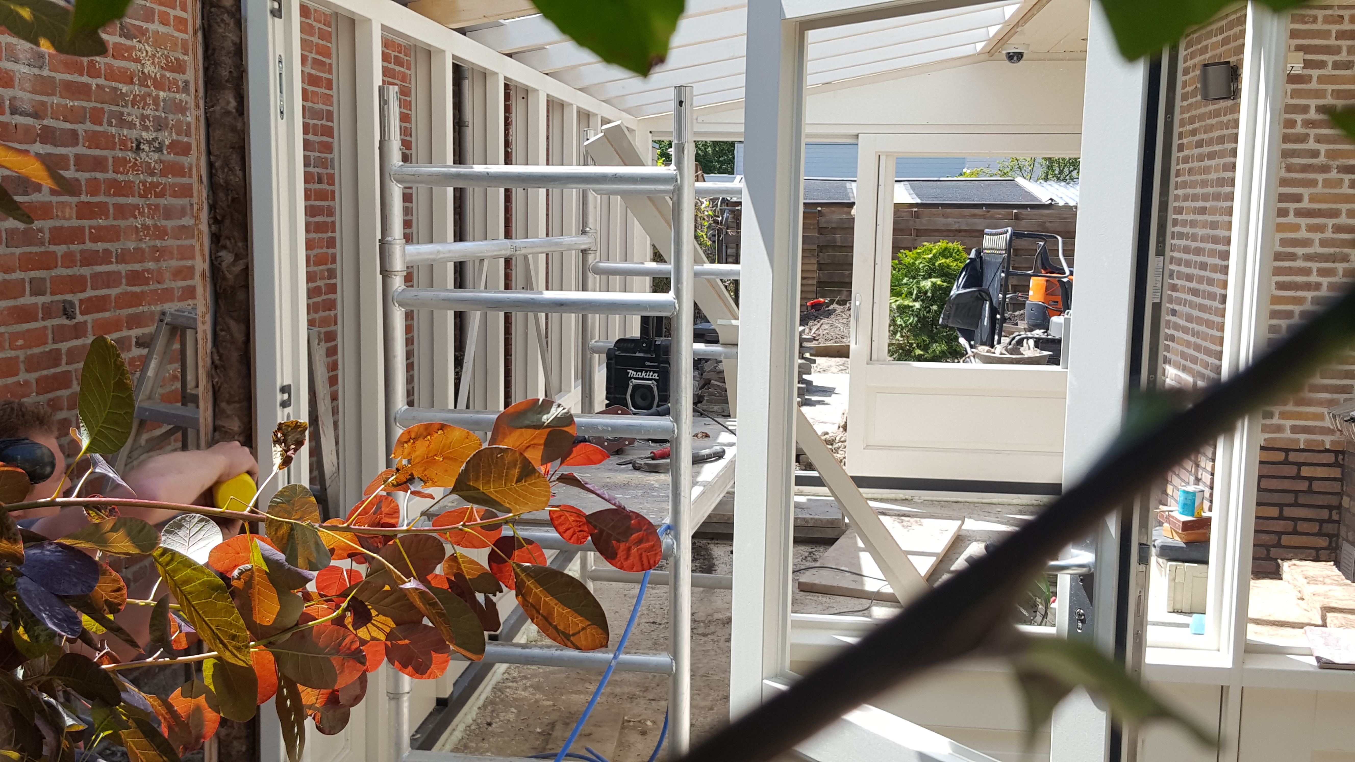 Project: Overkapping/ serre in aanbouw